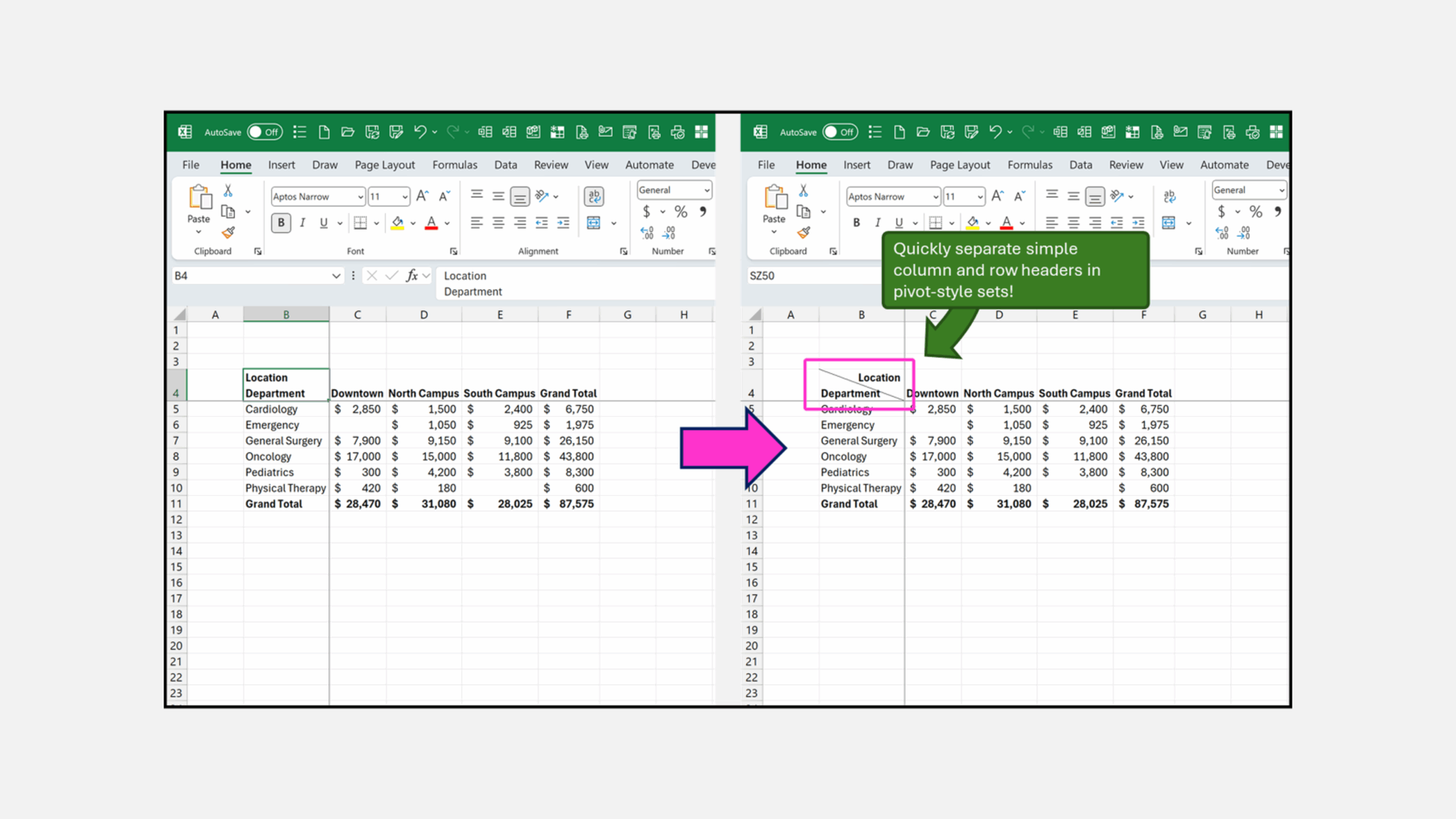 XLEV8 MANUAL: SPLIT CORNER HEADER - Excelevate.co