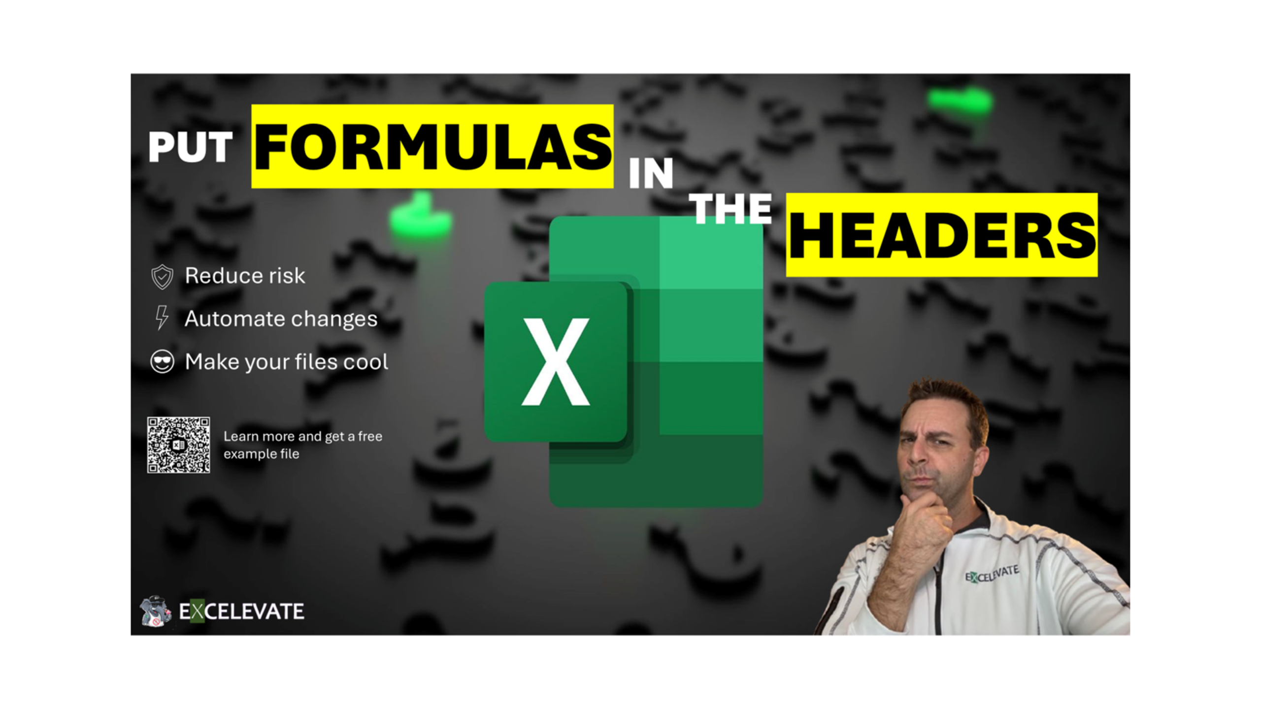 Put Excel Formulas in the Headers - Excelevate.co
